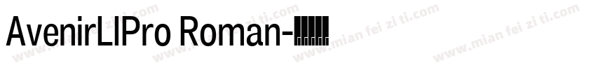 AvenirLIPro Roman字体转换
